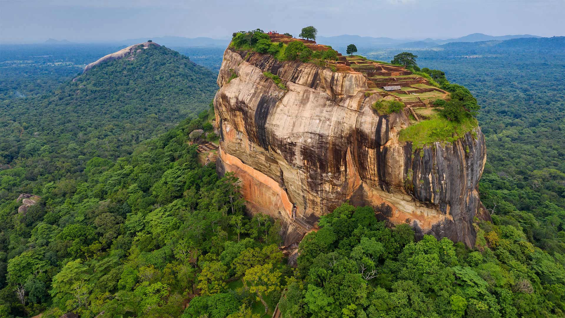 Cyclists exploring the countryside around Sigiriya