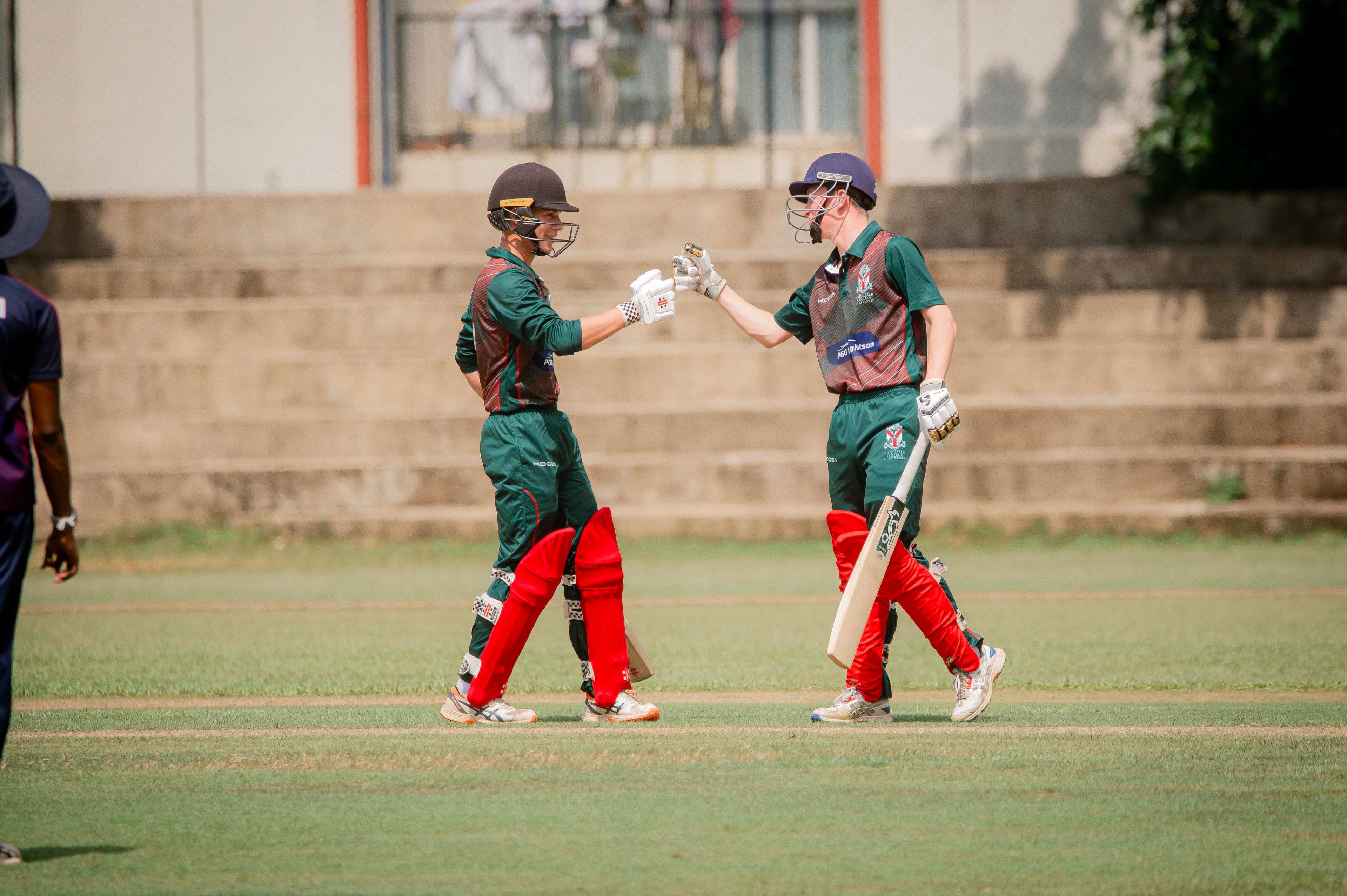School cricket at a historic Sri Lankan coastal ground